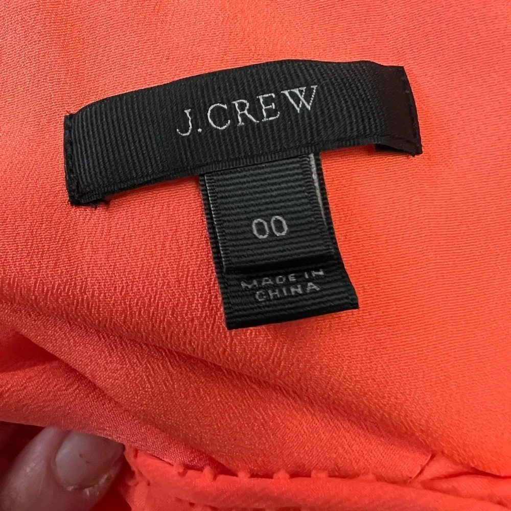 J.Crew Neon Orange Sleeveless Dress